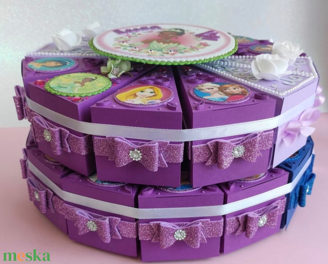 Papírtorta szeletek Hercegnős díszítéssel - otthon & életmód - papír, írószer - ajándékozás kellékei - papírtorta - Meska.hu Papírtorta szeletek Hercegnős díszítéssel - otthon & életmód - papír, írószer - ajándékozás kellékei - papírtorta - Meska.hu