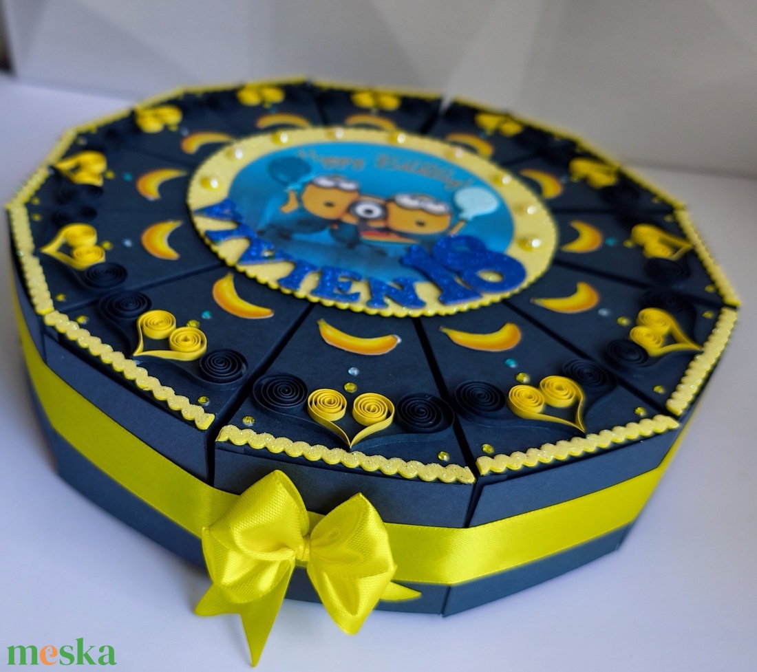 Mignonok ajándék  átadó 12 szeletes  - otthon & életmód - papír, írószer - ajándékozás kellékei - papírtorta - Meska.hu