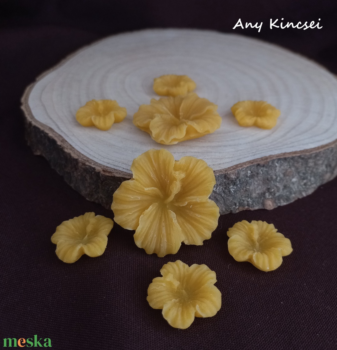 Hibiszkusz méhviasz illatviasz/dísz - otthon & életmód - gyertya, illat, aroma - illatviasz - Meska.hu