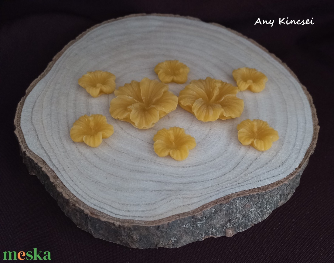 Hibiszkusz méhviasz illatviasz/dísz - otthon & életmód - gyertya, illat, aroma - illatviasz - Meska.hu