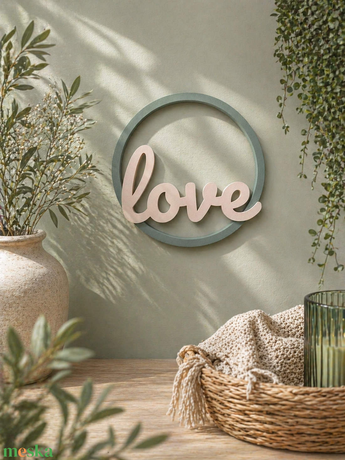 Love feliratú fali dekoráció - otthon & életmód - dekoráció - fali és függő dekoráció - felirat - Meska.hu