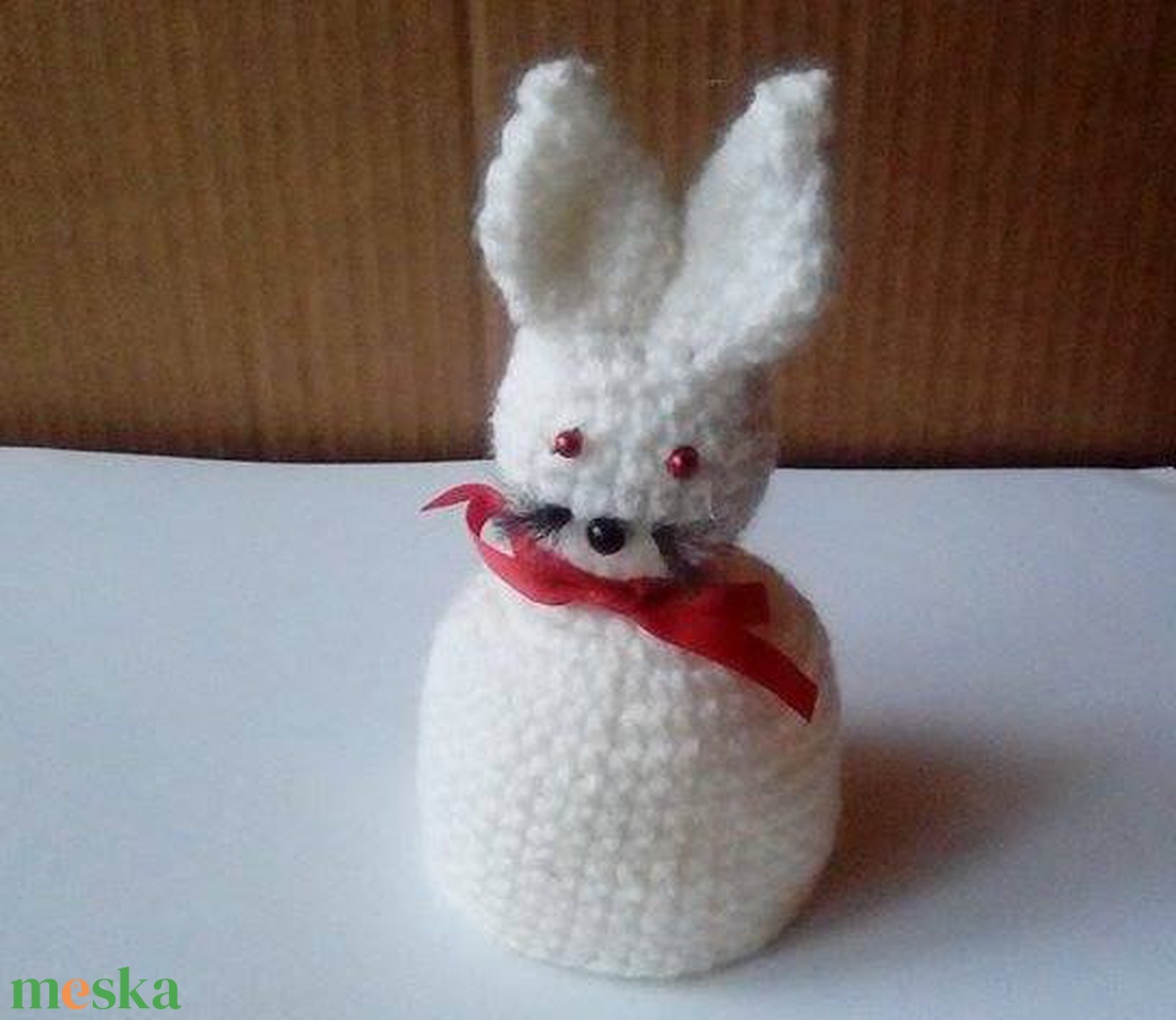 Horgolt húsvéti nyuszi - játék & sport - plüssállat & játékfigura - nyuszi - Meska.hu