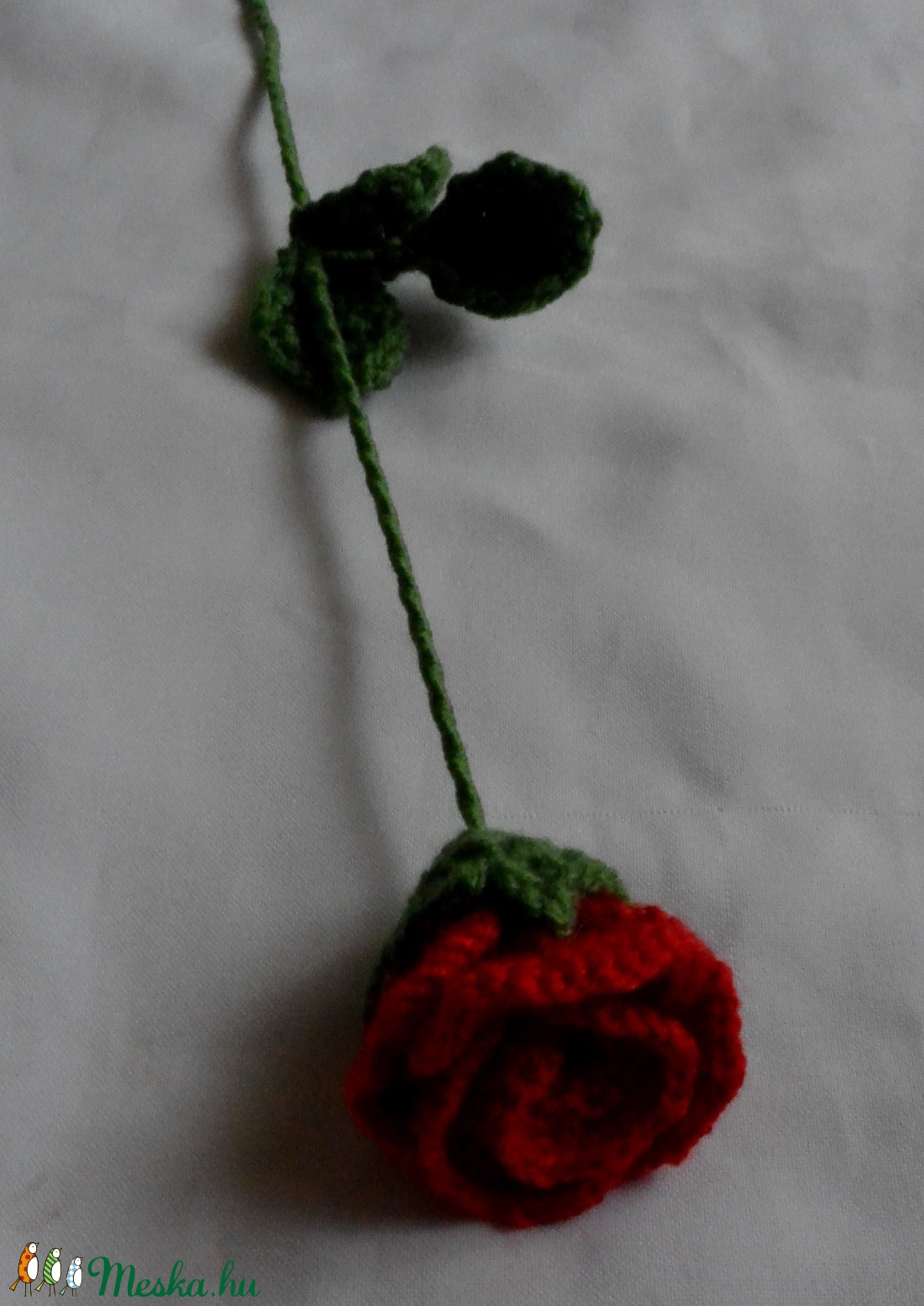 Valentin napi horgolt rózsa - otthon & életmód - dekoráció - Meska.hu