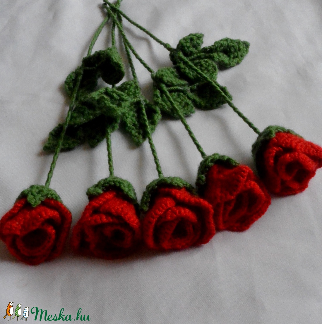 Valentin napi horgolt rózsa - otthon & életmód - dekoráció - Meska.hu