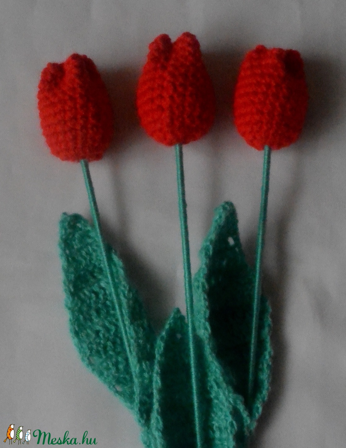 Horgolt piros tulipán - otthon & életmód - dekoráció - Meska.hu Horgolt piros tulipán - otthon & életmód - dekoráció - Meska.hu
