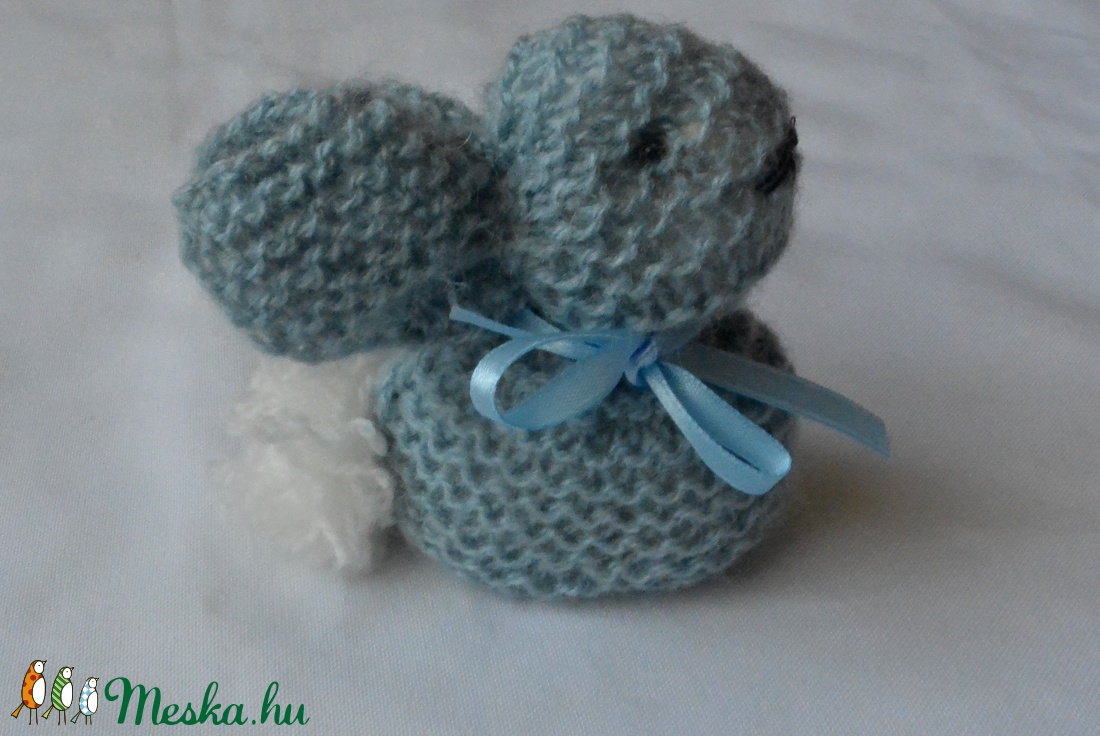 Kötött nyuszi  - játék & sport - plüssállat & játékfigura - nyuszi - Meska.hu