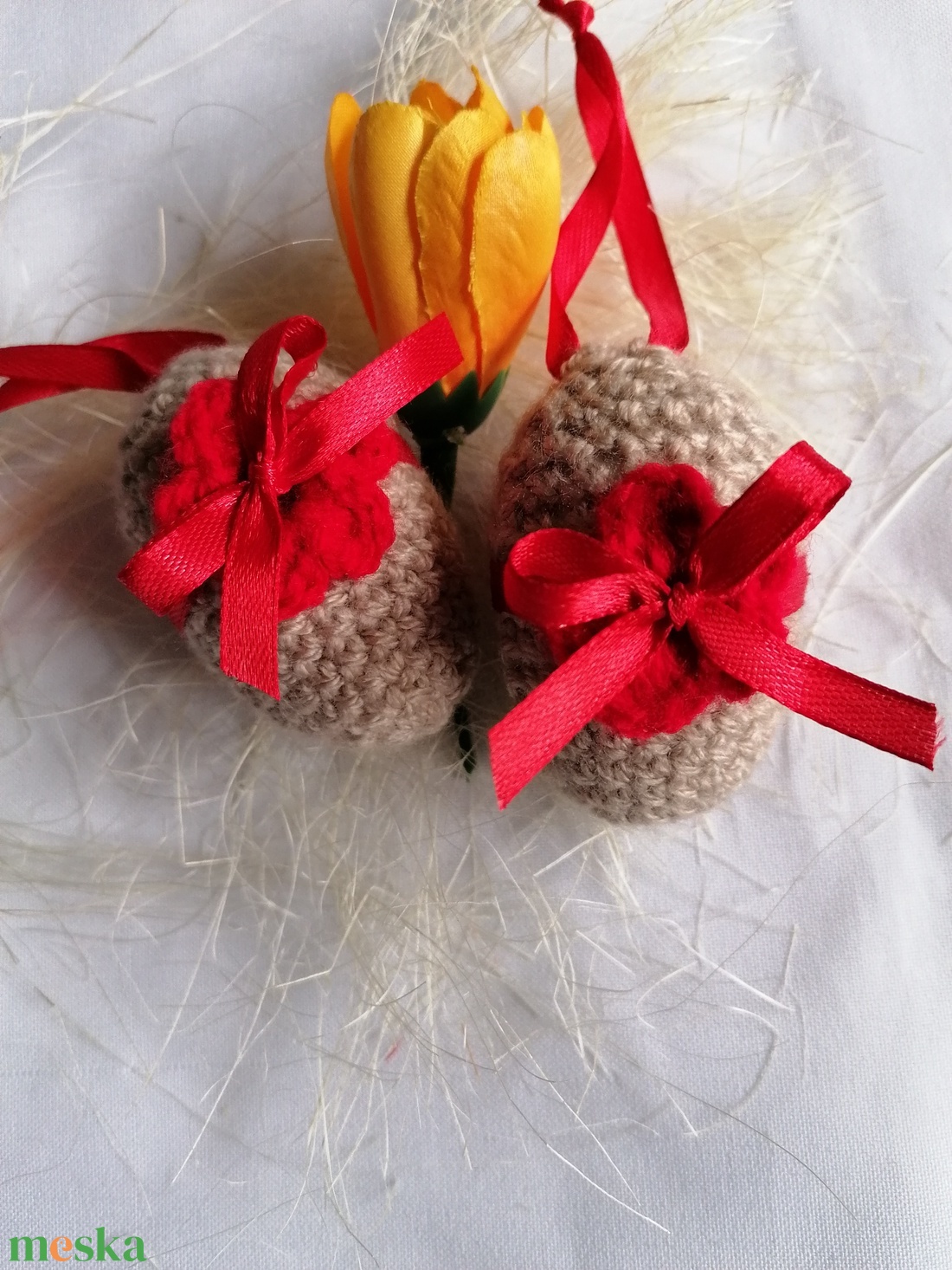 Horgolt húsvéti tojás  - otthon & életmód - dekoráció - dísztárgy - Meska.hu