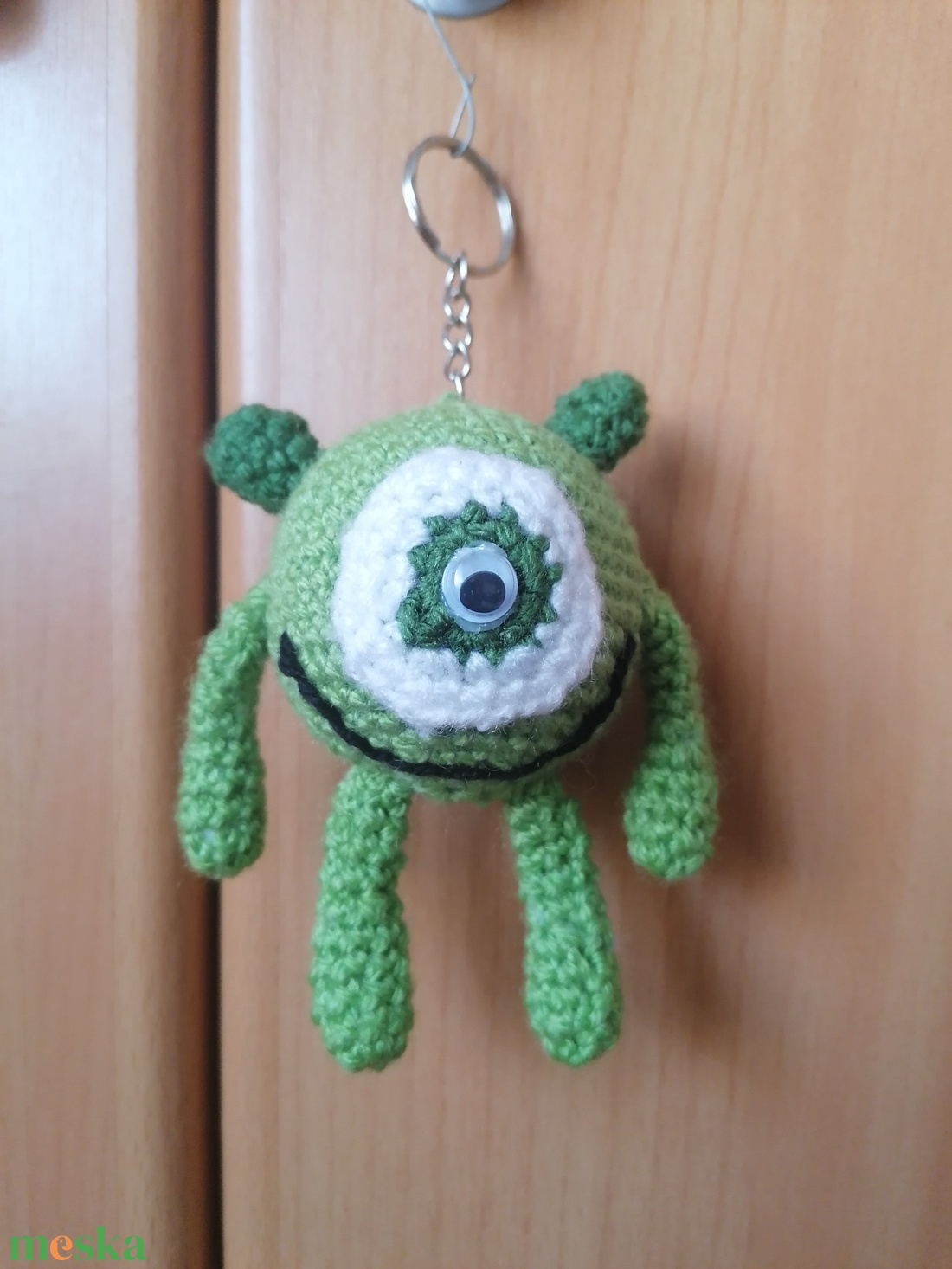 Horgolt kulcstartó, Wazowski, Szörny Rt, táskadísz - játék & sport - plüssállat & játékfigura - szörnyike - Meska.hu Horgolt kulcstartó, Wazowski, Szörny Rt, táskadísz - játék & sport - plüssállat & játékfigura - szörnyike - Meska.hu