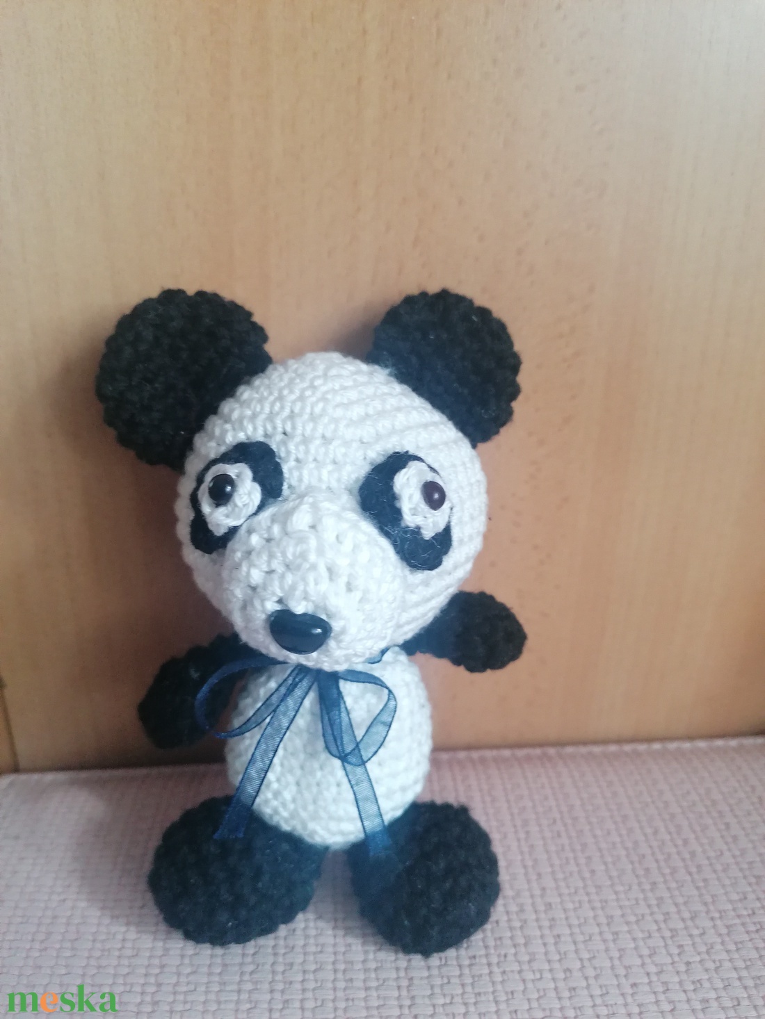 Horgolt panda maci - játék & sport - plüssállat & játékfigura - maci - Meska.hu