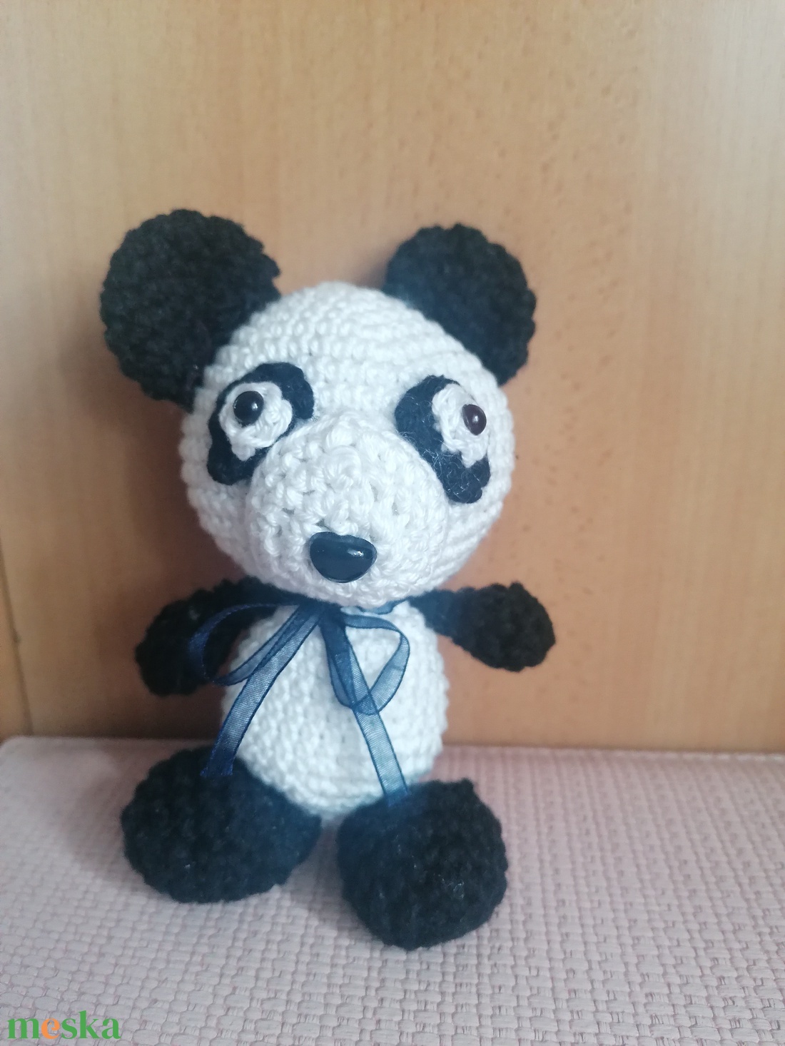 Horgolt panda maci - játék & sport - plüssállat & játékfigura - maci - Meska.hu