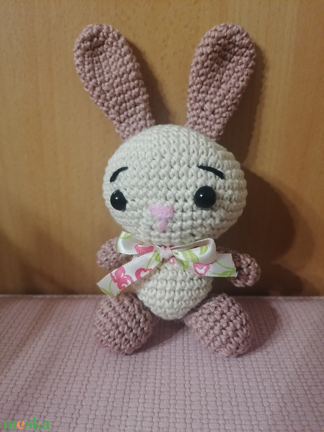 Horgolt nyuszi  - játék & sport - plüssállat & játékfigura - nyuszi - Meska.hu