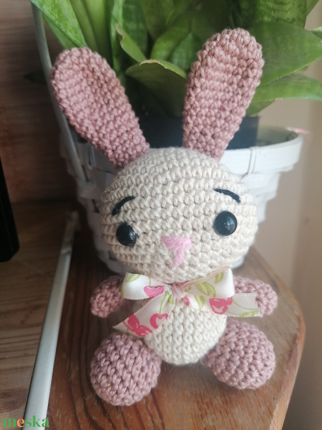 Horgolt nyuszi  - játék & sport - plüssállat & játékfigura - nyuszi - Meska.hu