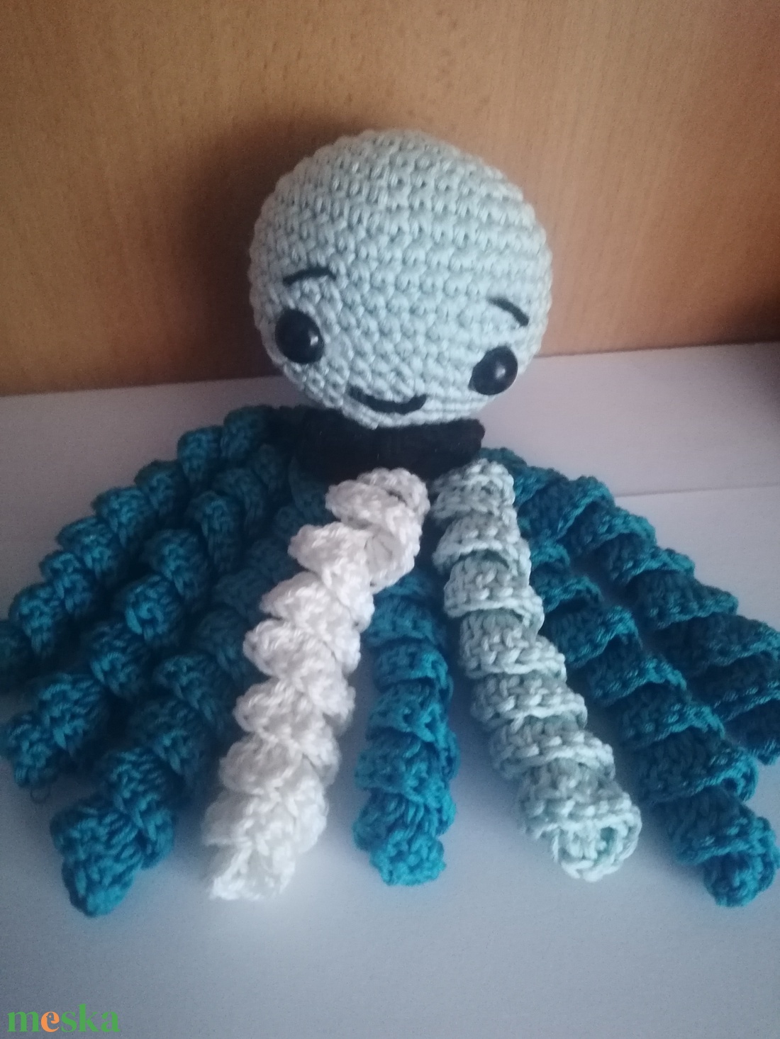 Mosoly Misi a horgolt polip - játék & sport - plüssállat & játékfigura - polip, medúza - Meska.hu