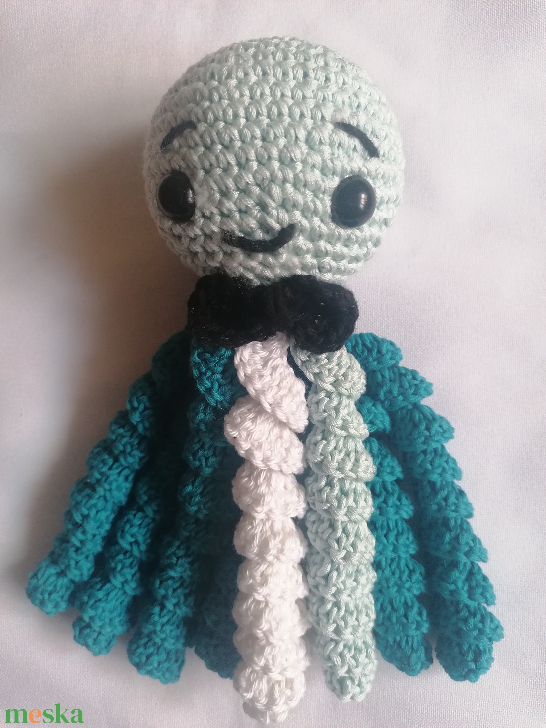 Mosoly Misi a horgolt polip - játék & sport - plüssállat & játékfigura - polip, medúza - Meska.hu