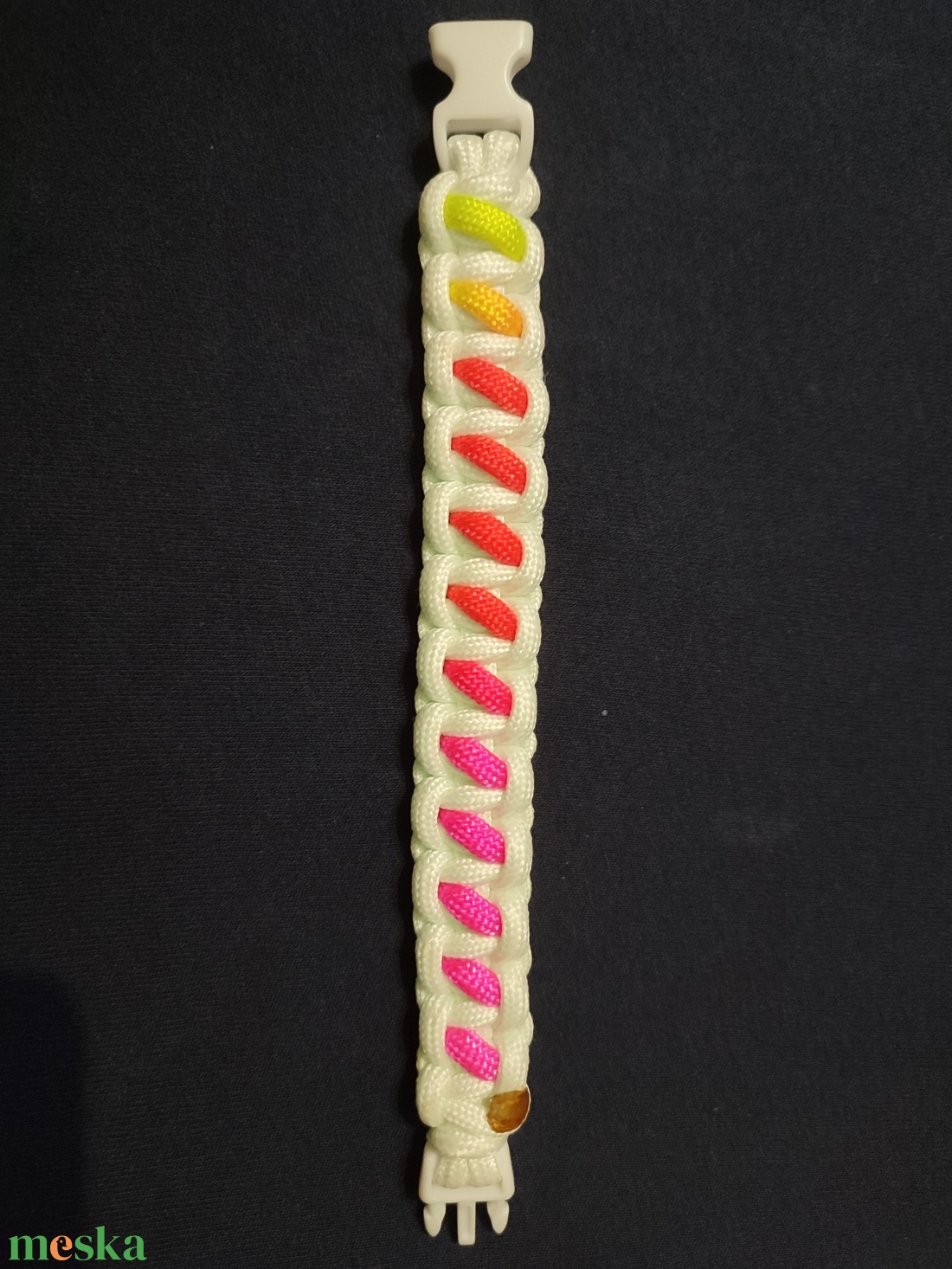Paracord karkötő Szivárvány fluo - ékszer - karkötő - fonott karkötő - Meska.hu Paracord karkötő Szivárvány fluo - ékszer - karkötő - fonott karkötő - Meska.hu