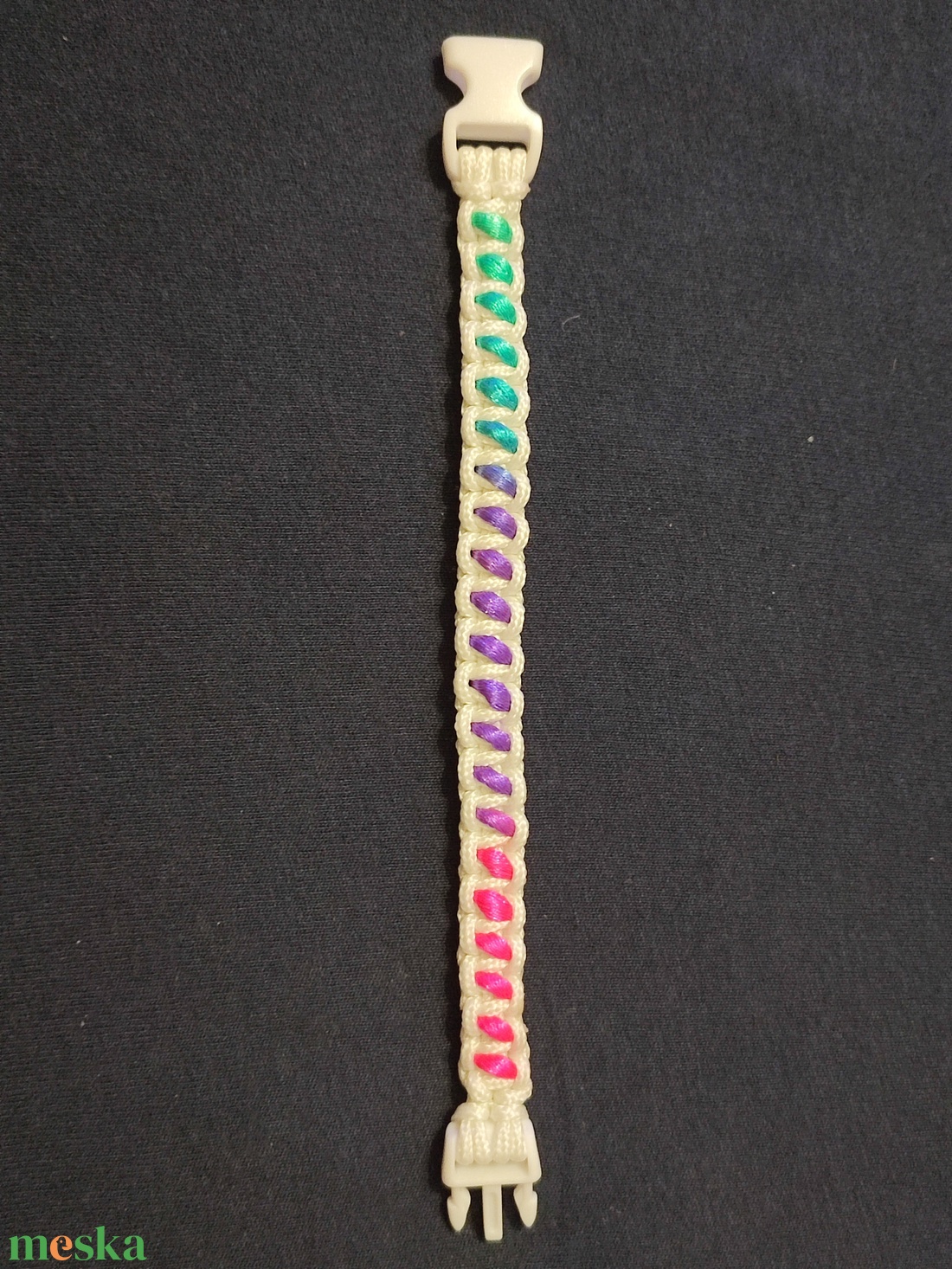 Microcord karkötő Szivárvány fluo - ékszer - karkötő - fonott karkötő - Meska.hu Microcord karkötő Szivárvány fluo - ékszer - karkötő - fonott karkötő - Meska.hu