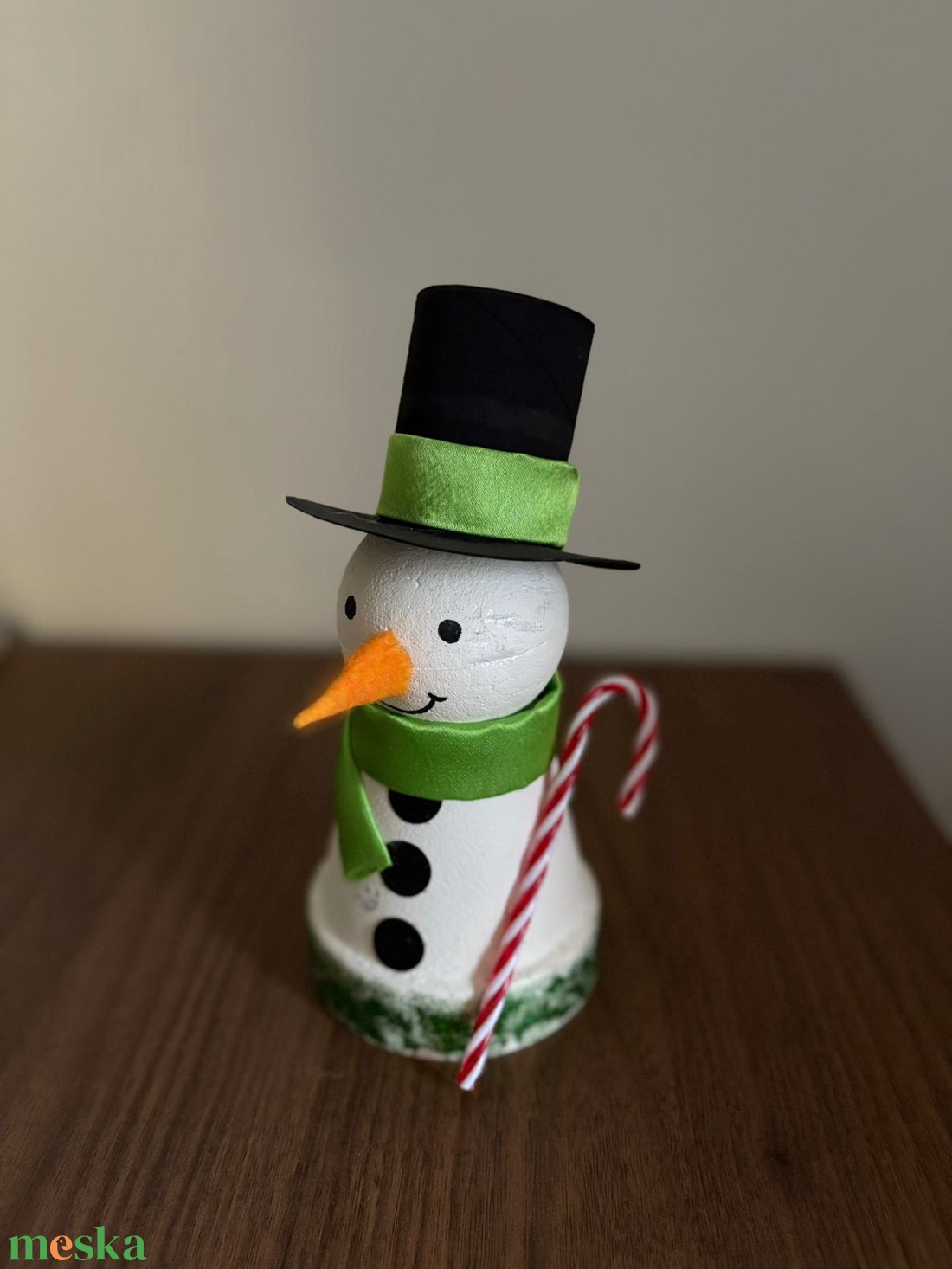 Hóember dísz - karácsony - karácsonyi lakásdekoráció - karácsonyi lakásdíszek - Meska.hu