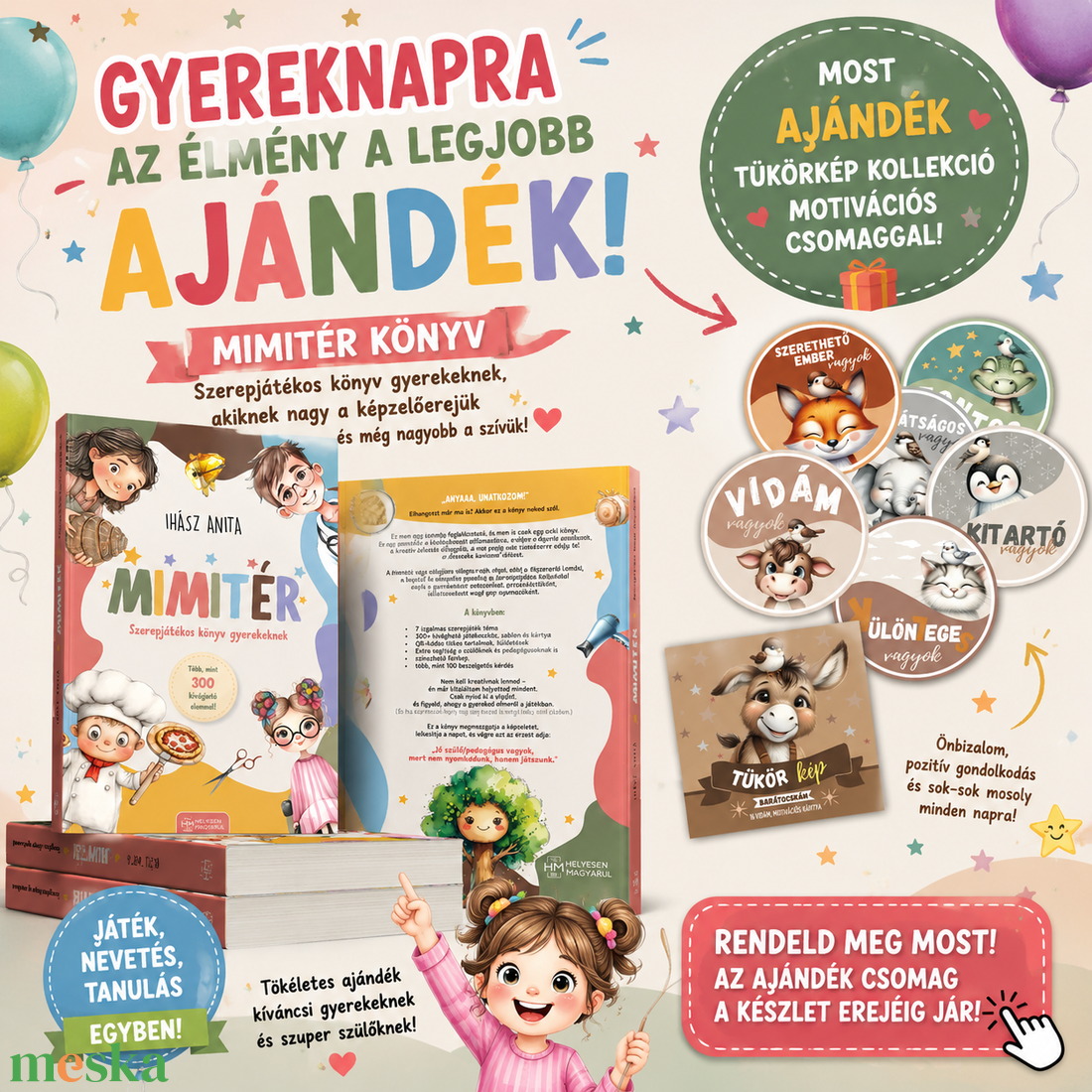 Mimitér -szerepjátékos kalandkönyv gyerekeknek most ajándék Barátocskák motivációs kártyákkal - játék & sport - készségfejlesztő és logikai játék - oktató játékok - Meska.hu