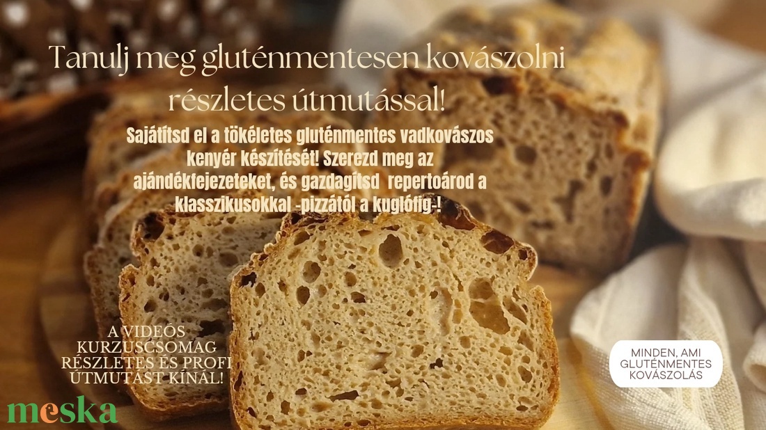 Gluténmentes kovászolás Videókurzus kezdőknek és haladóknak - diy (csináld magad) - workshop & tanfolyam - Meska.hu Gluténmentes kovászolás Videókurzus kezdőknek és haladóknak - diy (csináld magad) - workshop & tanfolyam - Meska.hu
