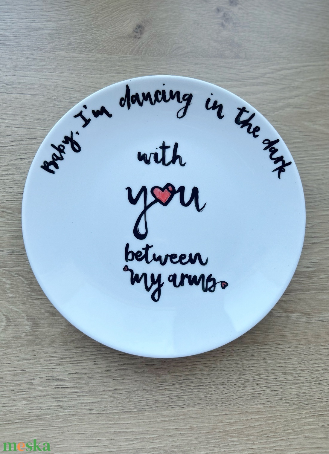 Idézetes dísz kistányér - otthon & életmód - konyhafelszerelés, tálalás - tálalás - tányér & étkészlet - Meska.hu