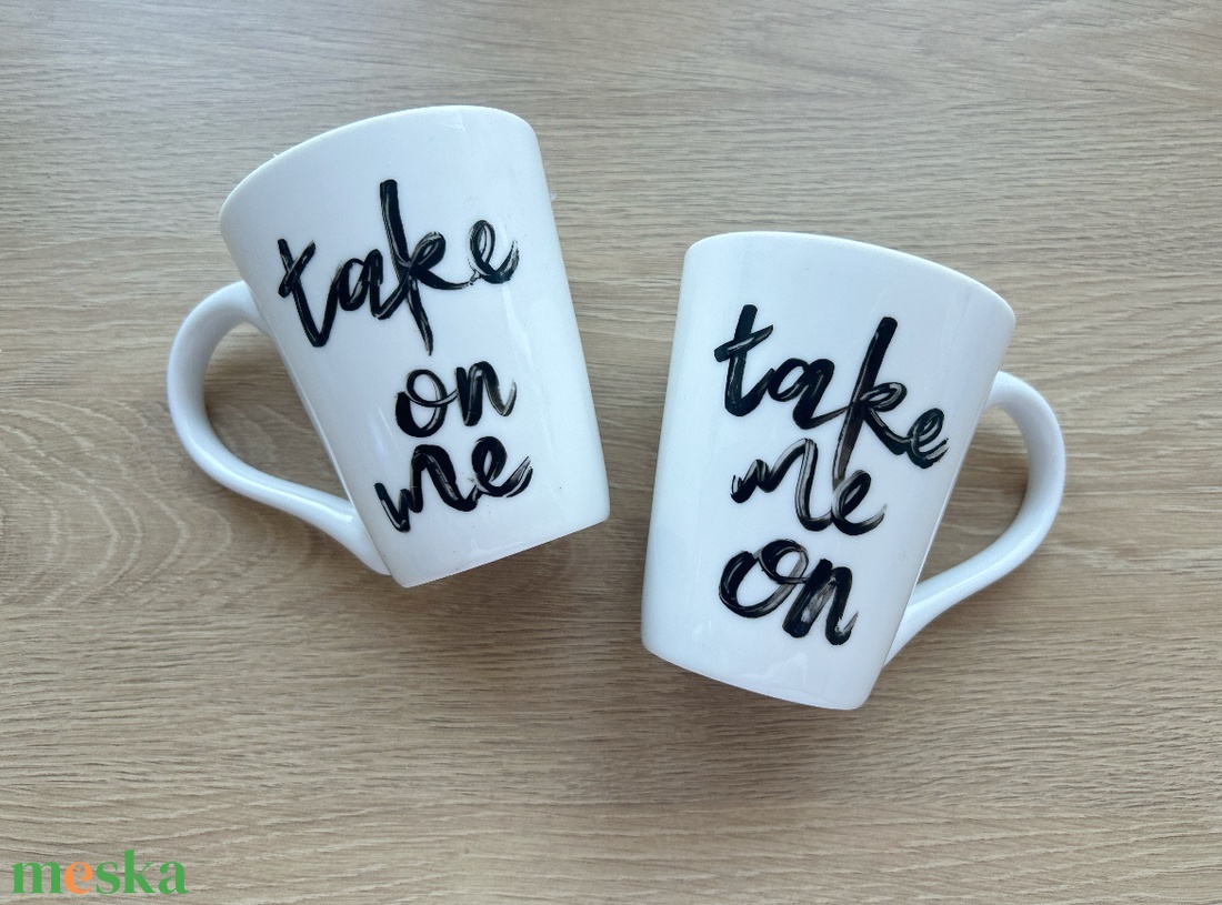 Páros feliratos bögre - otthon & életmód - konyhafelszerelés, tálalás - tálalás - bögre & csésze - Meska.hu