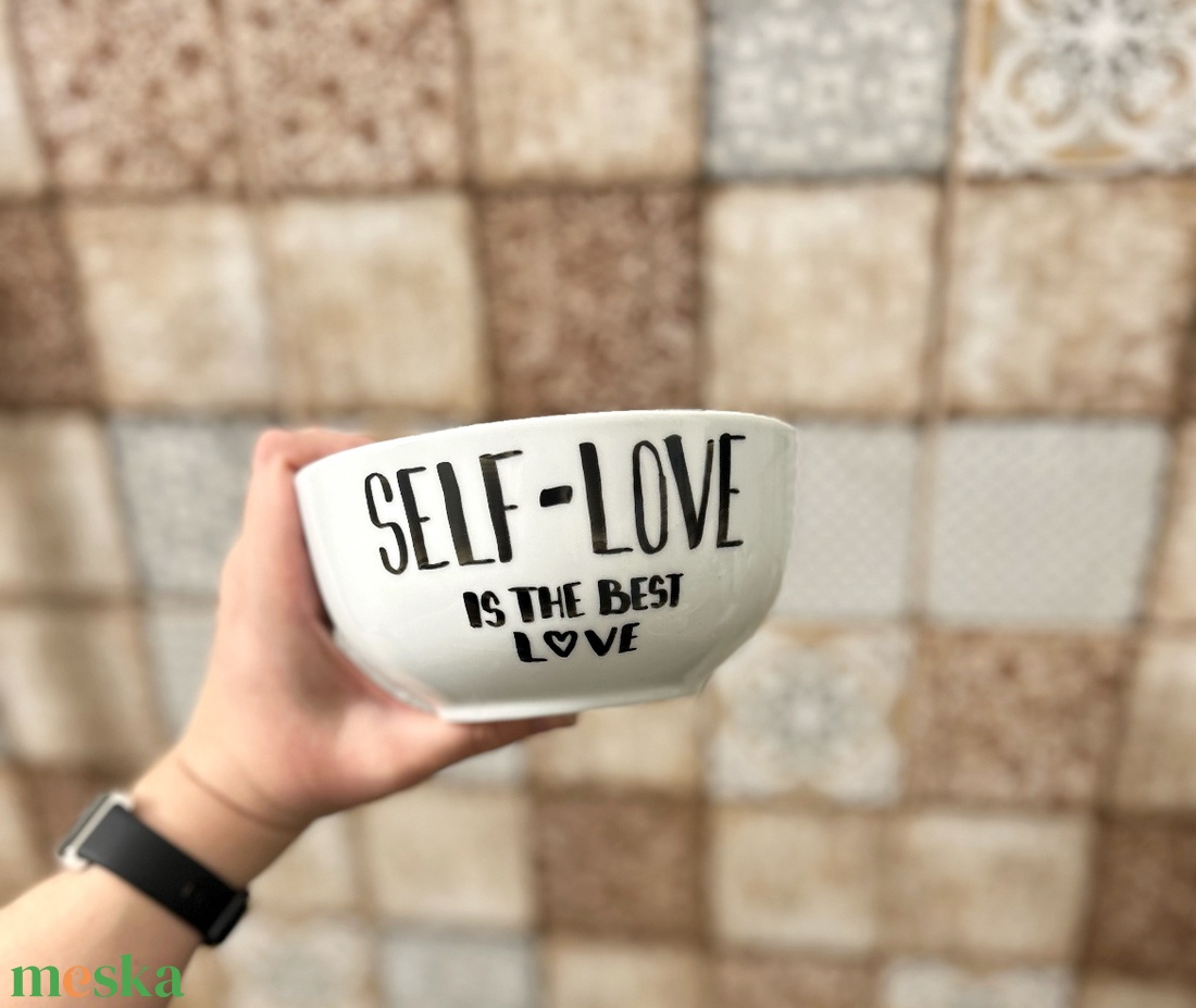 Pozitív napindítós müzlistál - otthon & életmód - konyhafelszerelés, tálalás - tálalás - tányér & étkészlet - Meska.hu