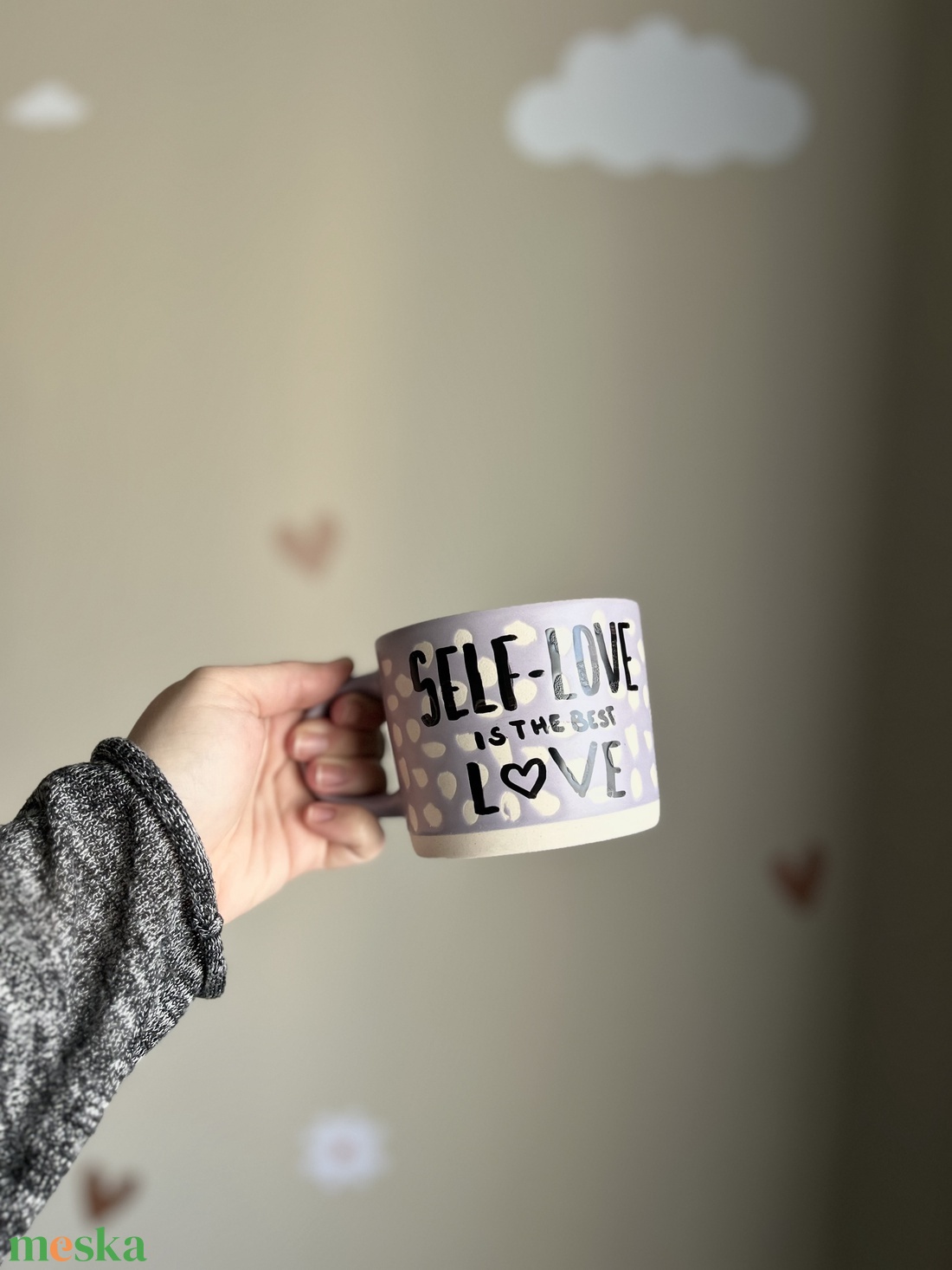 SELF-LOVE is the best love feliratos bögre - otthon & életmód - konyhafelszerelés, tálalás - tálalás - bögre & csésze - Meska.hu