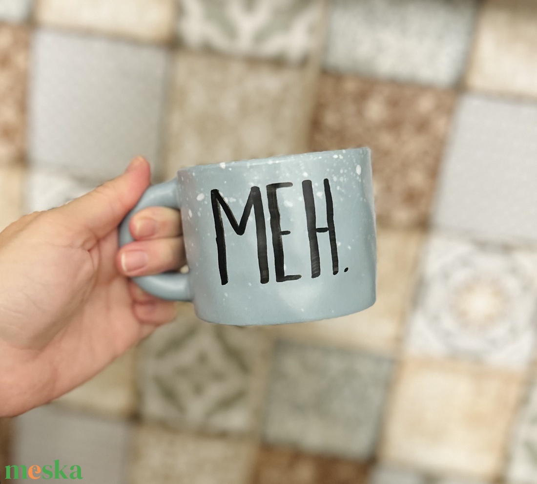 MEH feliratos bögre - otthon & életmód - konyhafelszerelés, tálalás - tálalás - bögre & csésze - Meska.hu