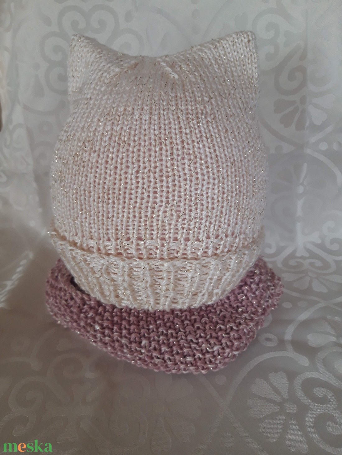 Cicafüles sapka - ruha & divat - gyerekruha - Meska.hu