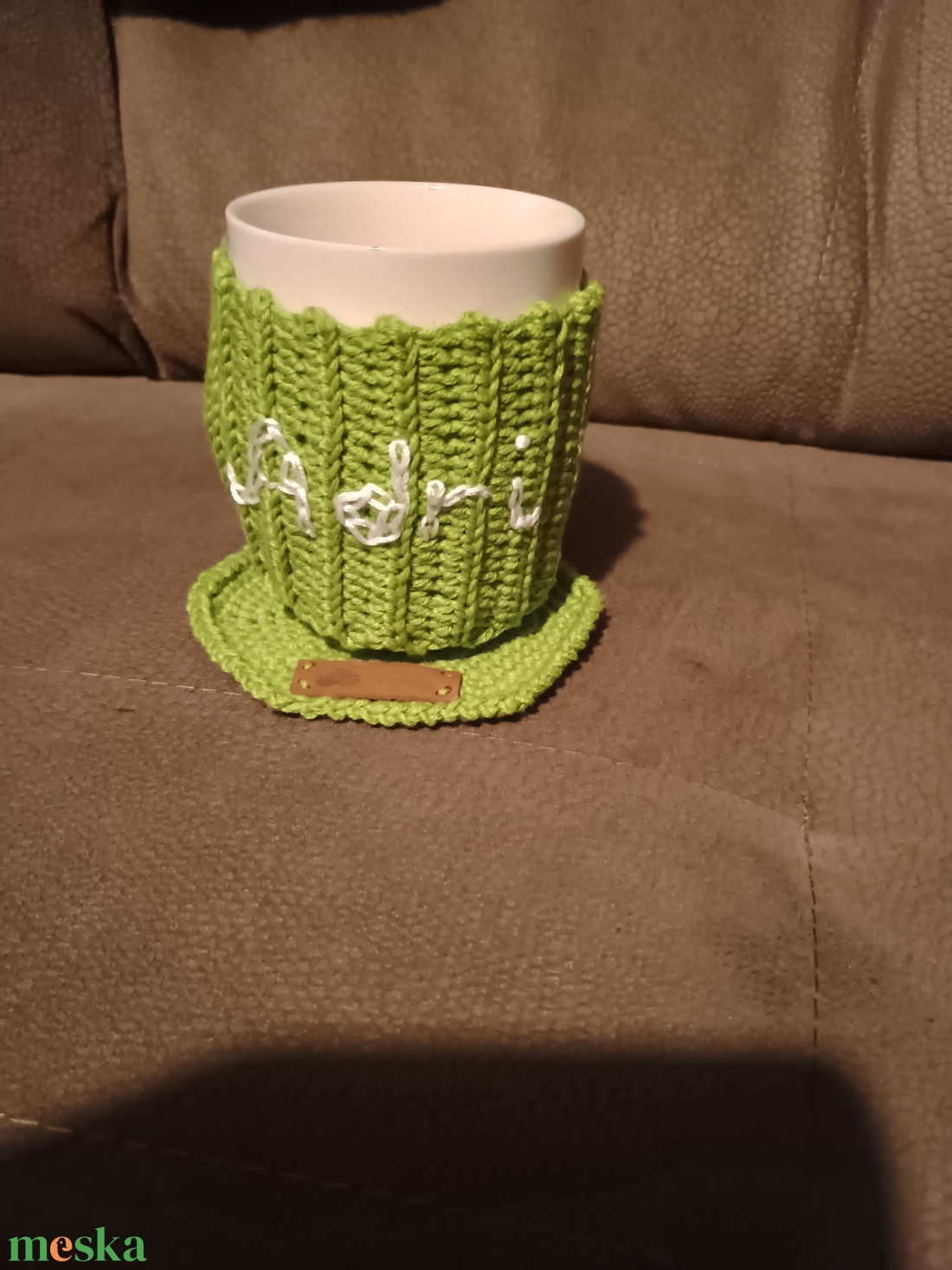 Bögre melegítő és alátét - karácsony - karácsonyi lakásdekoráció - ünnepi asztaldekoráció - Meska.hu