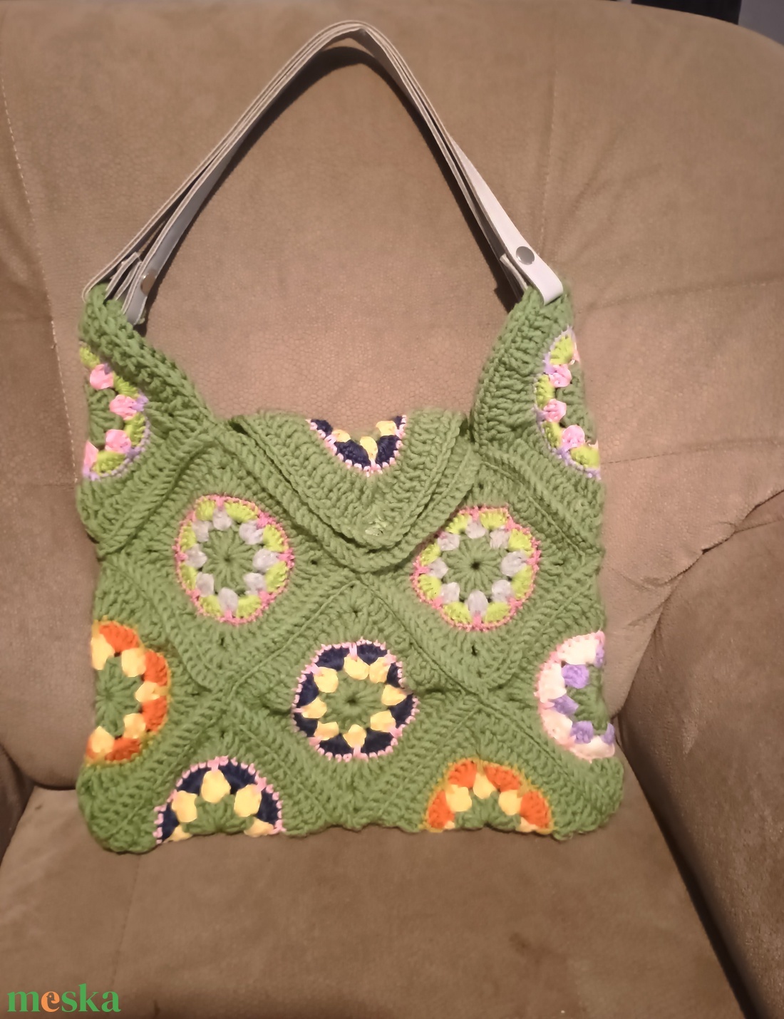 Horgolt táska - táska & tok - kézitáska & válltáska - válltáska - Meska.hu