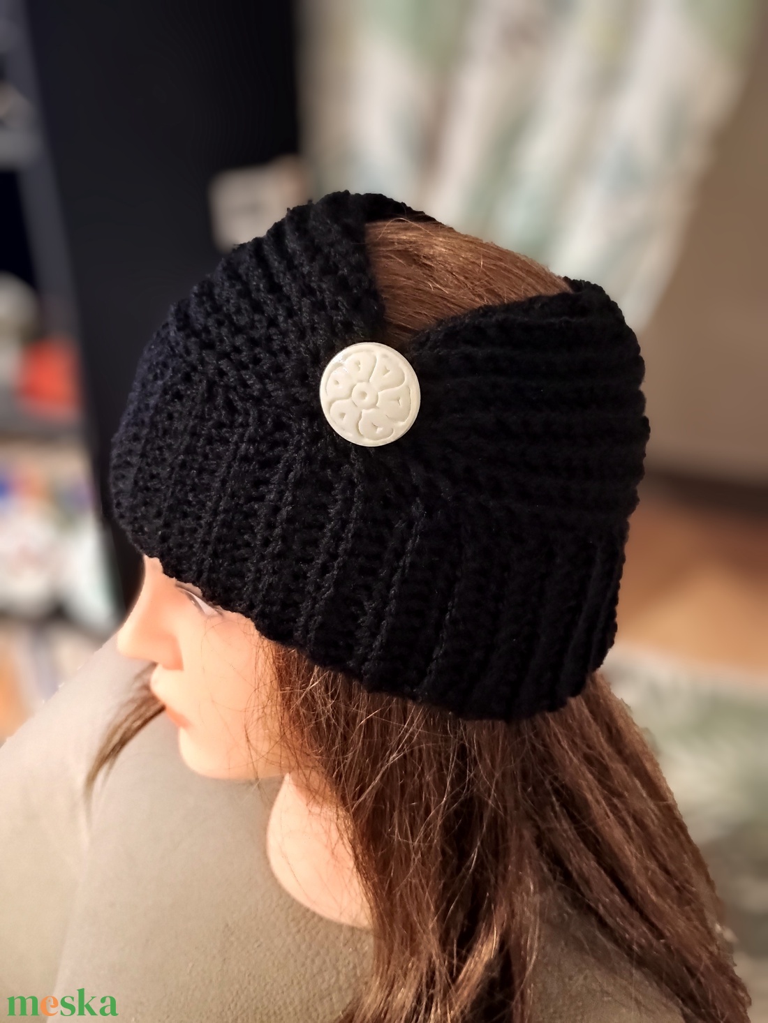 Horgolt fejpánt  - ruha & divat - sál, sapka, kendő - fejpánt - Meska.hu