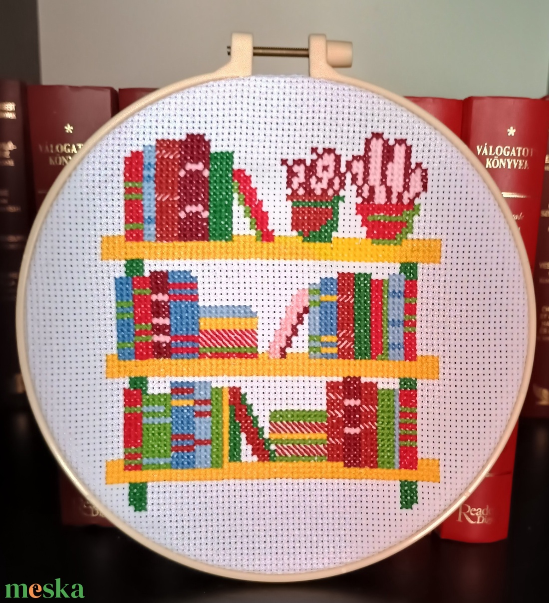 Hímzett falikép  - otthon & életmód - dekoráció - dísztárgy - Meska.hu