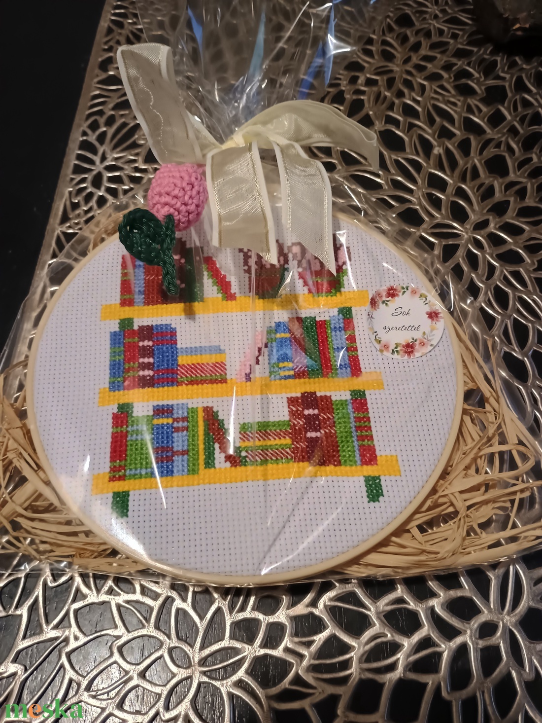 Hímzett falikép  - otthon & életmód - dekoráció - dísztárgy - Meska.hu