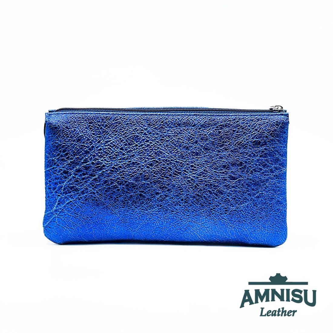 Metál királykék egyenes swarovski köves női pénztárca G6018 -  - Meska.hu