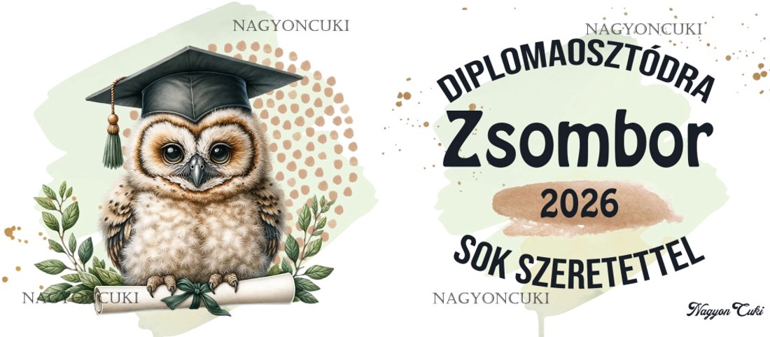 Névvel kérhető Bölcs Bagoly - 2026 évi Ballagásra mintás persely -  - Meska.hu