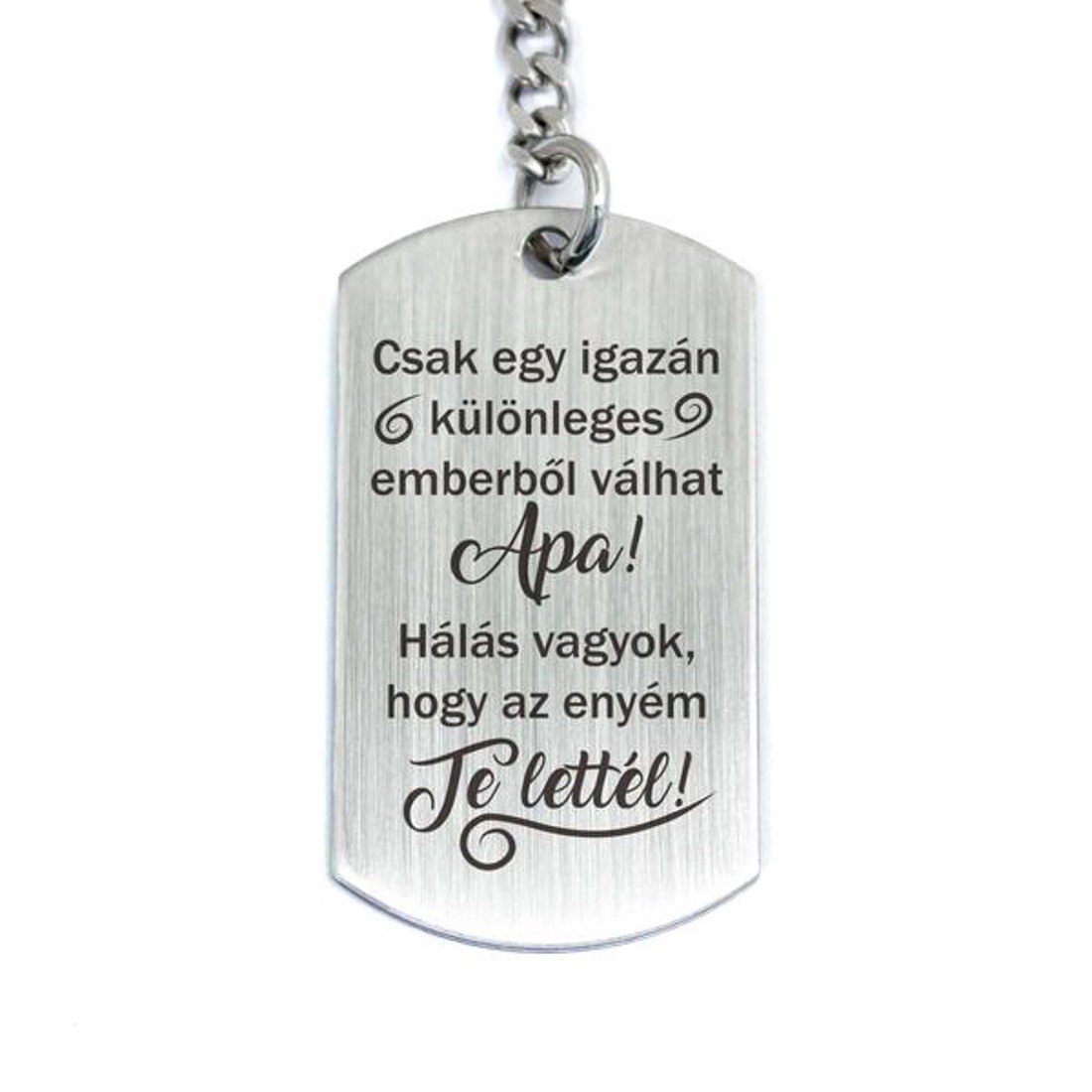 Te lettél az Apukám acél medálos kulcstartó - táska & tok - kulcstartó & táskadísz - kulcstartó - Meska.hu Te lettél az Apukám acél medálos kulcstartó - táska & tok - kulcstartó & táskadísz - kulcstartó - Meska.hu
