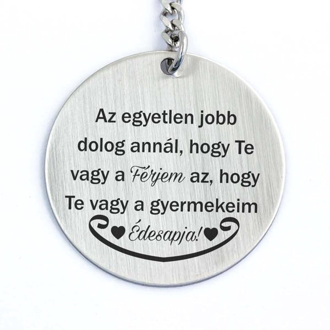 Te vagy a Férjem és Apa acél medálos kulcstartó - táska & tok - kulcstartó & táskadísz - kulcstartó - Meska.hu Te vagy a Férjem és Apa acél medálos kulcstartó - táska & tok - kulcstartó & táskadísz - kulcstartó - Meska.hu
