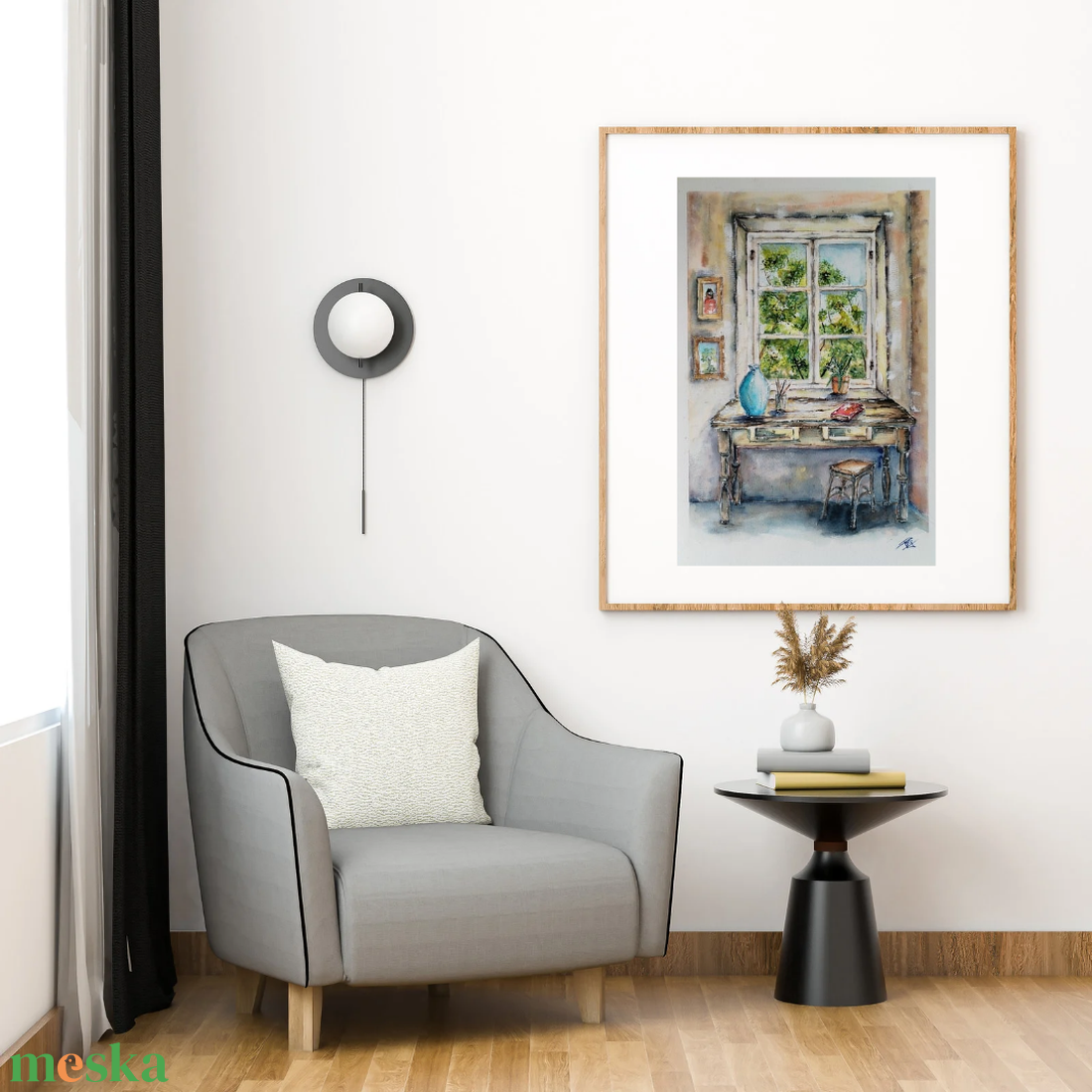 Az otthon csendje. - művészet - festmény - akvarell - Meska.hu