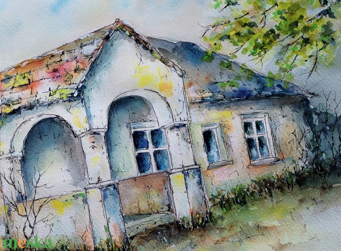 Falakban őrzött emlékek - művészet - festmény - akvarell - Meska.hu