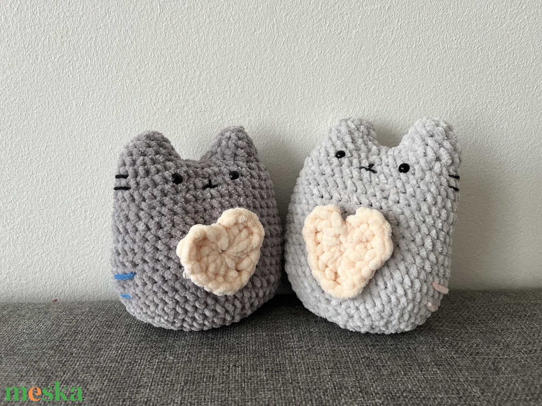 Pusheen cat pár - játék & sport - plüssállat & játékfigura - cica - Meska.hu Pusheen cat pár - játék & sport - plüssállat & játékfigura - cica - Meska.hu