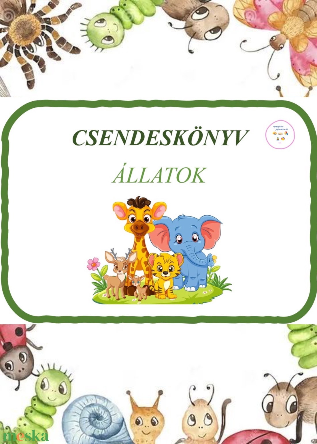 Állatos csendeskönyv - játék & sport - készségfejlesztő és logikai játék - oktató játékok - Meska.hu Állatos csendeskönyv - játék & sport - készségfejlesztő és logikai játék - oktató játékok - Meska.hu