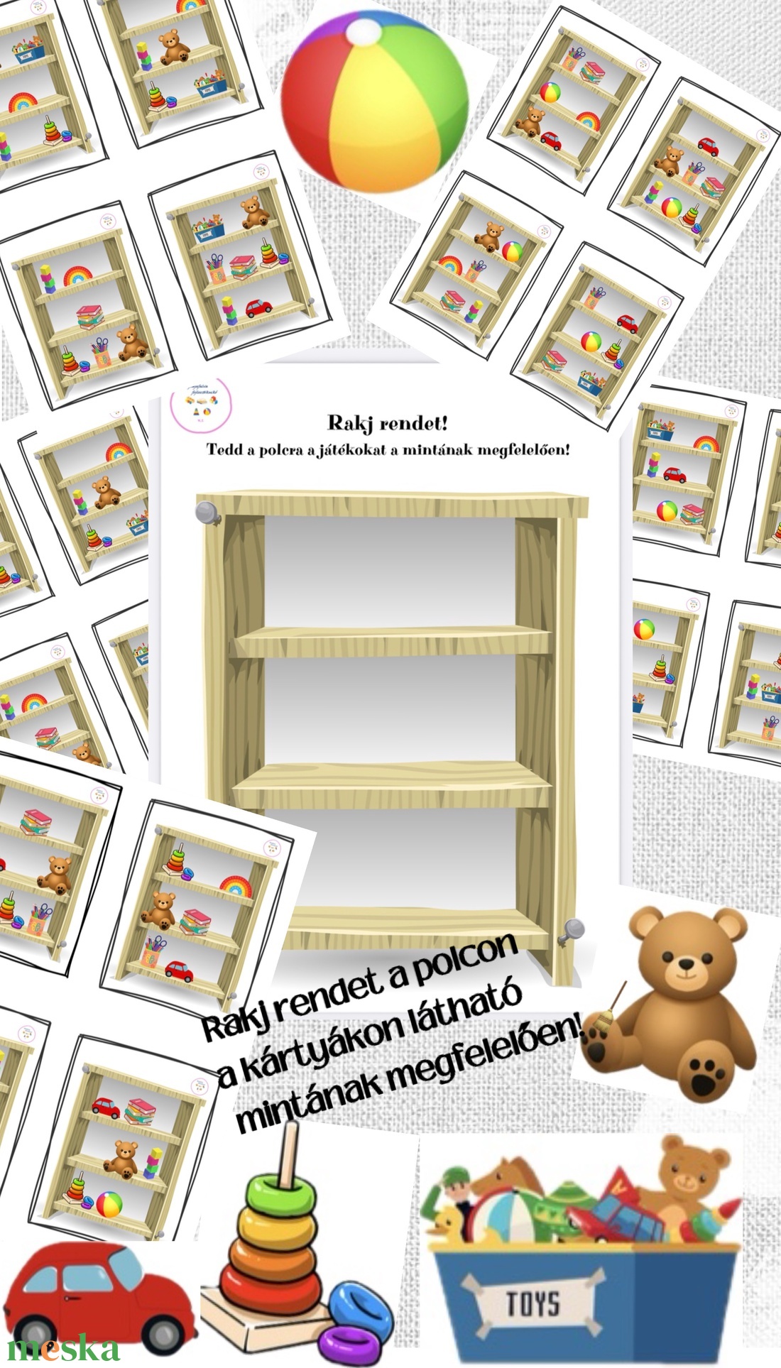 Rakj rendet a polcon! - játék & sport - készségfejlesztő és logikai játék - oktató játékok - Meska.hu Rakj rendet a polcon! - játék & sport - készségfejlesztő és logikai játék - oktató játékok - Meska.hu