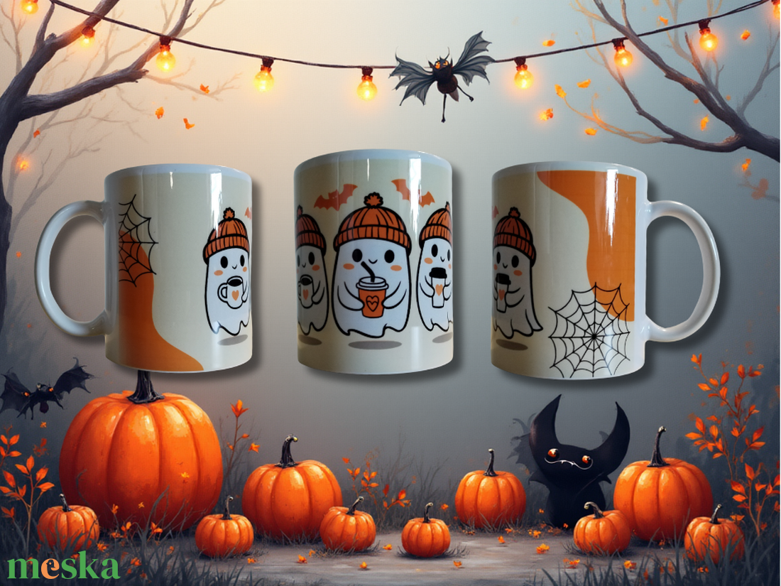 Halloween bögre - otthon & életmód - konyhafelszerelés, tálalás - tálalás - bögre & csésze - Meska.hu