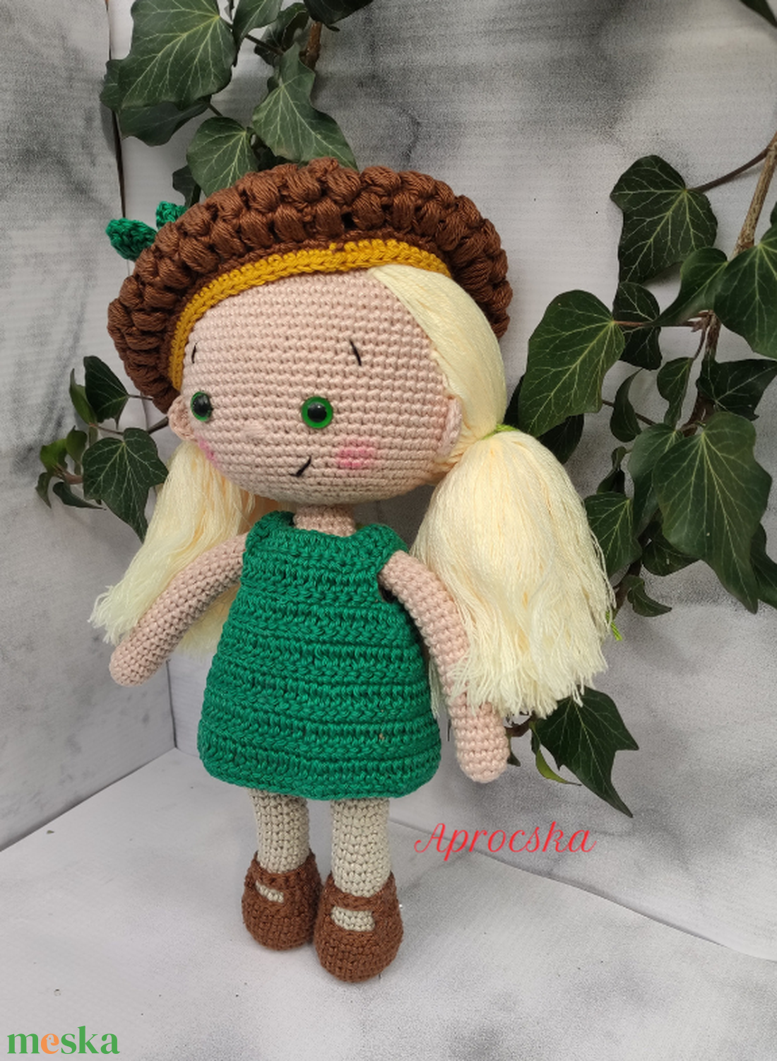 Mimi öltöztethető amigurumi baba  - játék & sport - baba & babaház - öltöztethető baba - Meska.hu