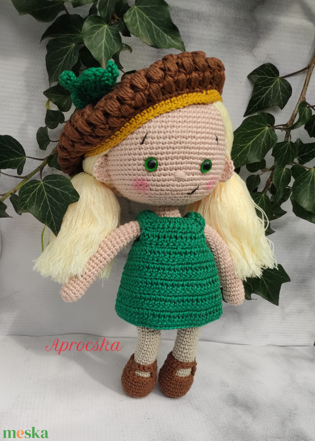 Mimi öltöztethető amigurumi baba  - játék & sport - baba & babaház - öltöztethető baba - Meska.hu