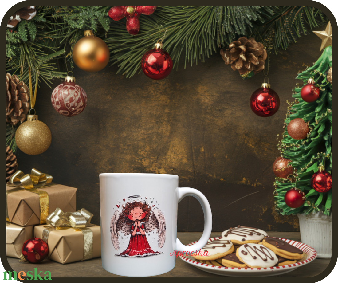 Angyalkás bögre - otthon & életmód - konyhafelszerelés, tálalás - tálalás - bögre & csésze - Meska.hu