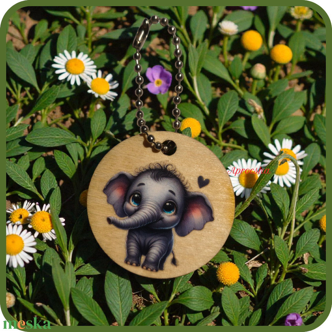 Kulcstartó fa lapokon kisállatokkal - táska & tok - kulcstartó & táskadísz - kulcstartó - Meska.hu