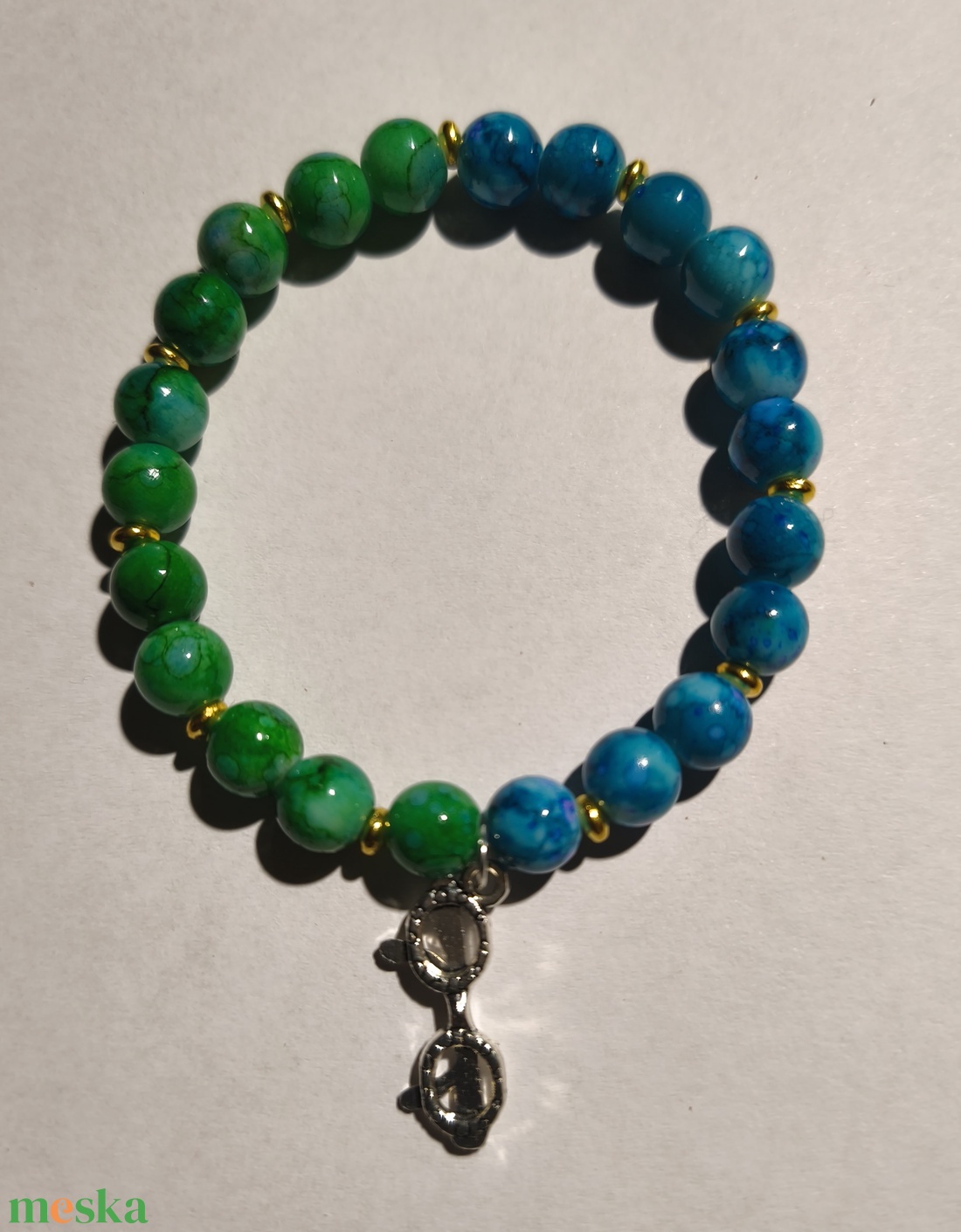 Karkötő tenger - ékszer - karkötő - gyöngyös karkötő - Meska.hu