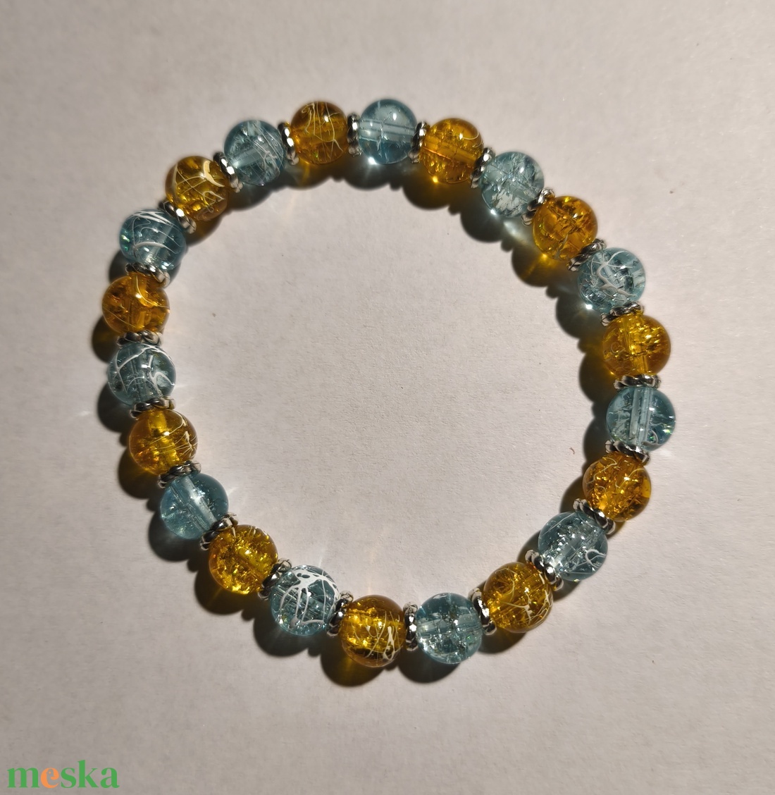 Karkötő tenger - ékszer - karkötő - gyöngyös karkötő - Meska.hu